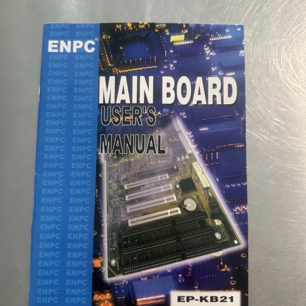 ENPC EP-KB21 Main Board User's Manual Vintage Motherboard Guide